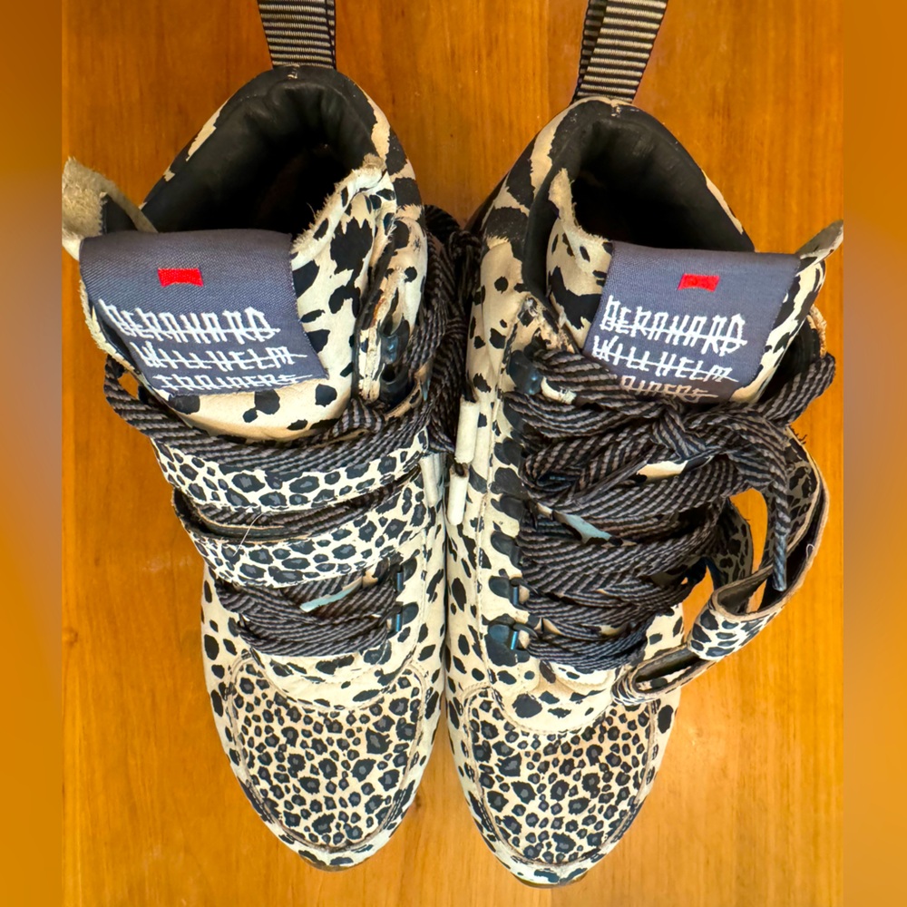 Bernhard Willhelm trainers camper men’s size 9 animal print white gray black
